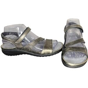 NAOT‎ Etera Sandal Metal Leather Women's Size 7